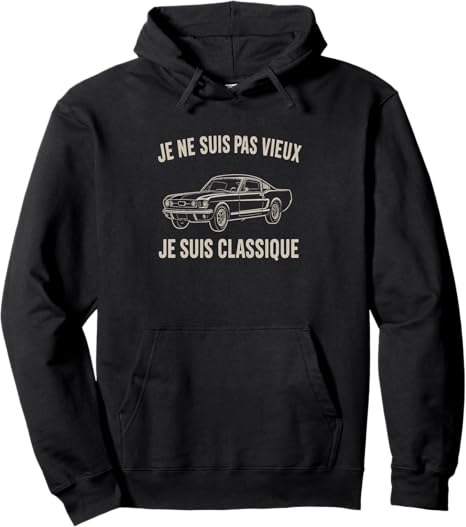 Pull Voiture Drôle - Pas Vieux Juste Classique